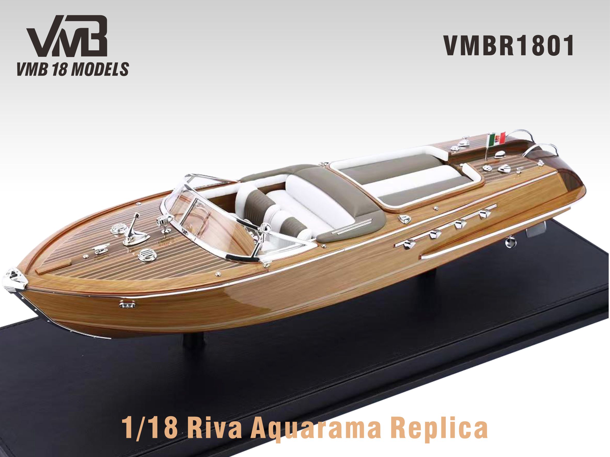 1/18 Riva Aquarama Replica 自然木纹&内饰白灰