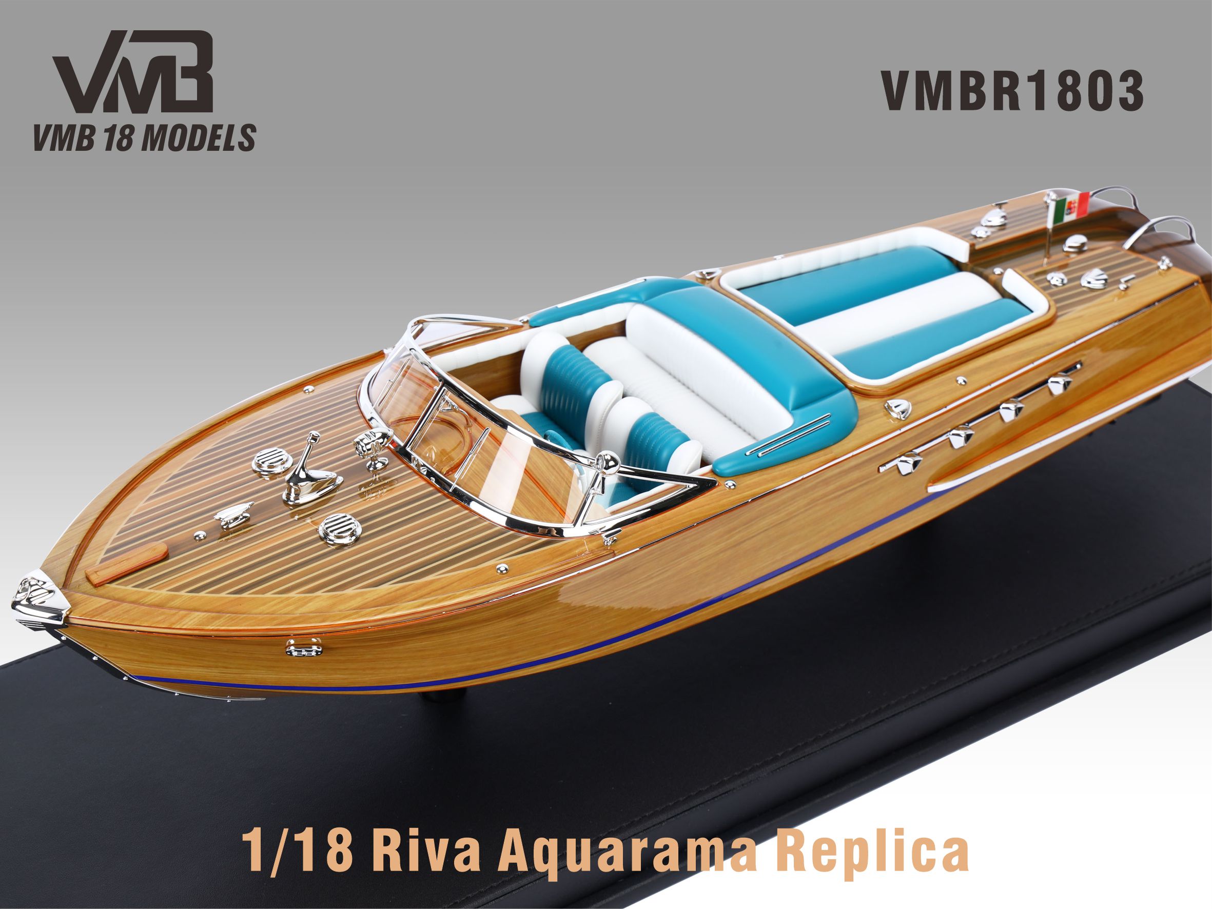 1/18 Riva Aquarama Replica 自然木纹&内饰蓝白